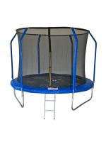 Батут Sport Elite Game 10FT 3,05м фиберглас с принтом, защитной сеткой внутрь, с лестницей FR-50-10FT