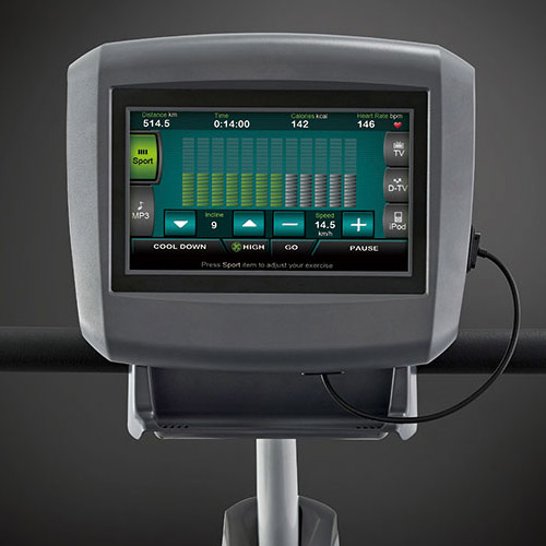 Горизонтальный велотренажер Circle Fitness с TFT LCD дисплеем Circle Fitness R6 E