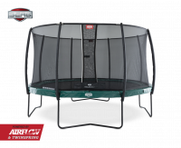 Батут Berg Elite 330 (зеленый) с защитной сеткой Deluxe