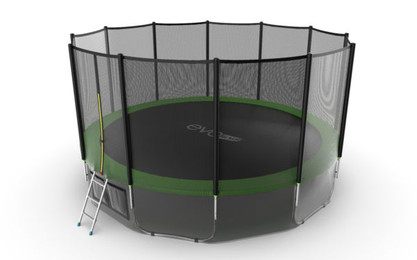 Батут с внешней сеткой Evo Jump External 16ft (Green) + нижняя сеть