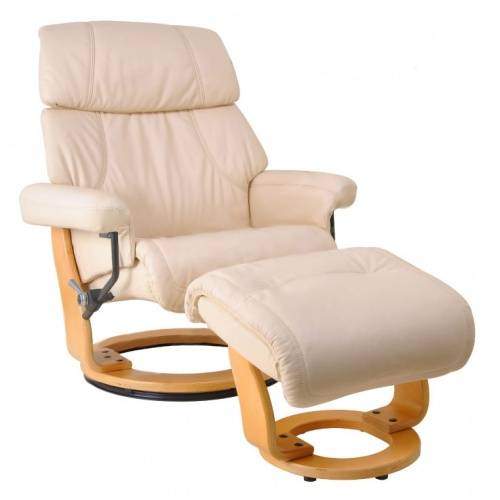 Массажное кресло Recliner Relax Piabora 7511W кремовый