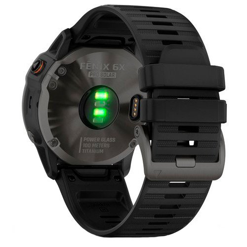 Часы для спорта Garmin Fenix 6X Pro Solar Titanium Black