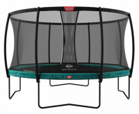 Батут Berg Champion 380 (зеленый) с защитной сеткой Deluxe