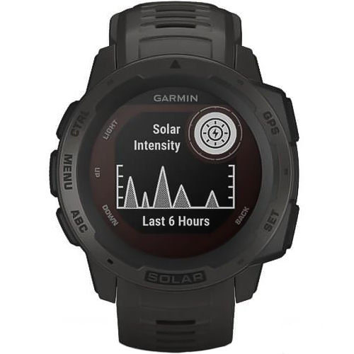 Часы для спорта Garmin Instinct Solar Graphite