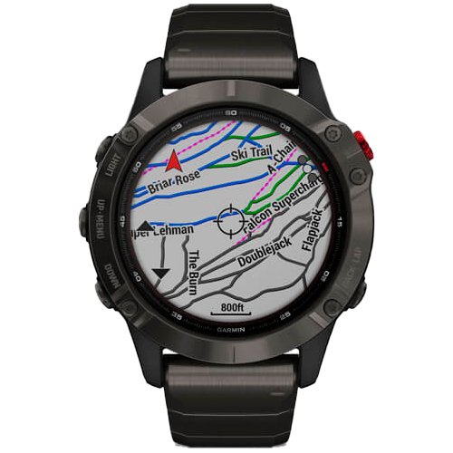 Часы для спорта Garmin Fenix 6 Pro Solar Titan Gray DLC