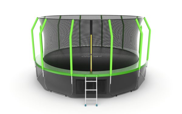 Батут с внутренней сеткой Evo Jump Cosmo 16ft (Green) + нижняя сеть