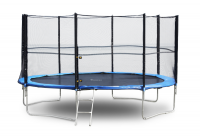 Батут Funfit 435 см с защитной сеткой, лестницей