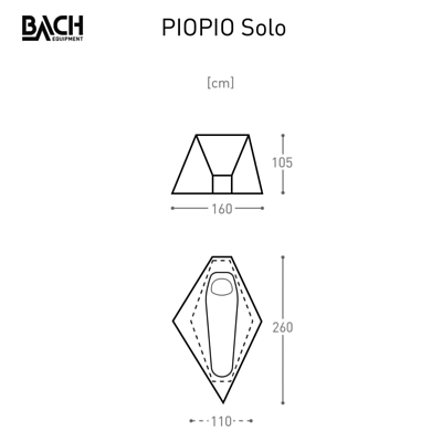 Палатка Bach Tent PioPio Solo Russet Orange