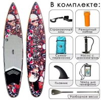 Sup доска iBoard Black Scull PRO 12'6