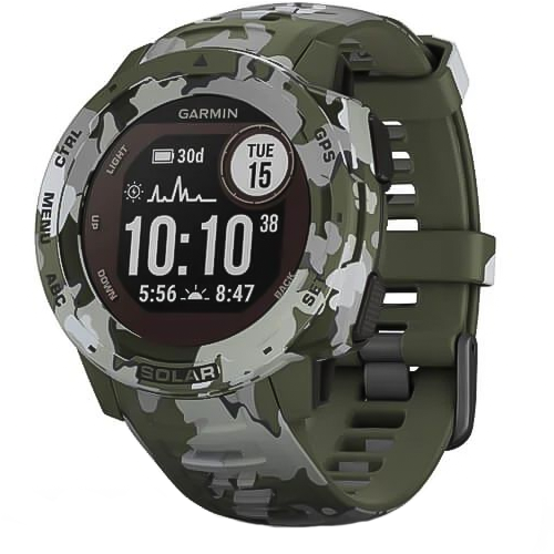 Часы для спорта Garmin Instinct Solar Camo Lichen