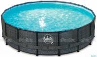 Каркасный бассейн Swing круглый 427х107 см Elite Wicker Dark