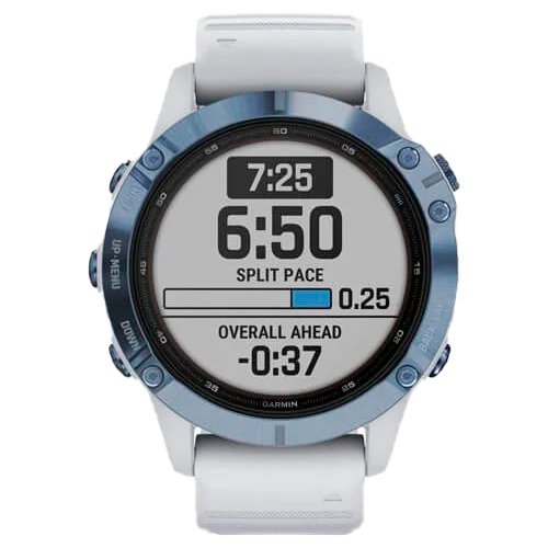 Часы для спорта Garmin Fenix 6 Pro Solar Mineral Blue