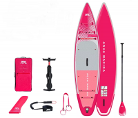 Sup-доска надувная с веслом для туризма Aqua Marina Coral Touring (raspberry) 11'6" S23