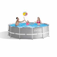 Бассейн Intex каркасный круглый "Prism Frametm", 366х99см, насос, лестница 26716NP