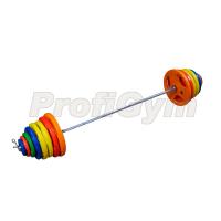 Штанги цветные ProfiGym ( 3 хвата ) 210 кг