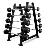 Набор обрезиненных штанг Bronze Gym, 10-55 Кг - 10 Шт, Шаг 5 кг