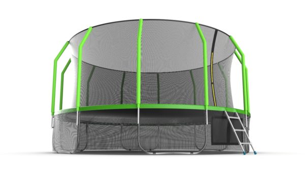 Батут с внутренней сеткой Evo Jump Cosmo 16ft (Green) + нижняя сеть
