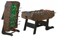 Игровой стол - футбол складной "Maccabi" (140x75x89, венге)