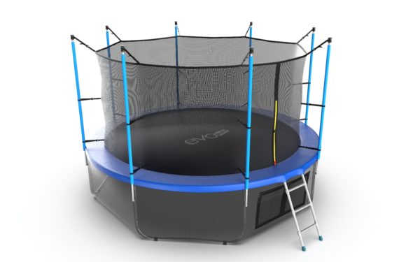 Батут с внутренней сеткой Evo Jump Internal 12ft (Blue) + нижняя сеть