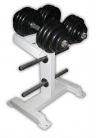 ГРРА-40П Гантели ProfiGym разборные обрезиненные по 40 кг на подставке