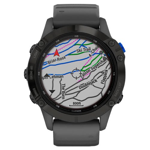 Часы для спорта Garmin Fenix 6 Pro Solar Black Slate Gray