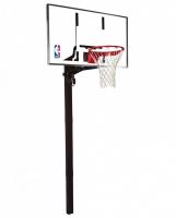 Баскетбольная стационарная стойка Spalding 54 Gold In-Ground акрил