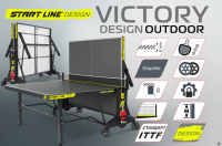 Стол теннисный Victory Design 6 Всепогодный