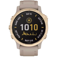 Часы для спорта Garmin Fenix 6S Pro Solar Light Gold Sand