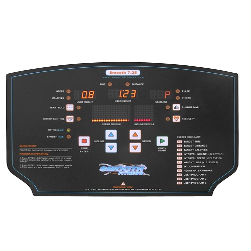 Беговая дорожка Smooth Fitness 7.25