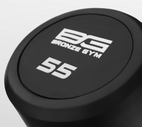 Штанга обрезиненная прямая 55 кг BRONZE GYM BG-PA-BB-S55