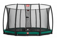 Батут Berg InGround Champion 330 (зеленый) с защитной сеткой Deluxe