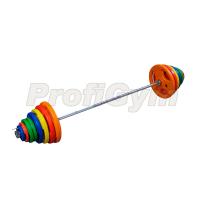Штанги цветные ProfiGym ( 3 хвата ) 190 кг