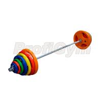 Штанги цветные ProfiGym ( 3 хвата ) 180 кг