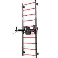Шведская стенка 230 x 81 cm MH-U204 +MH-U205 Брусья , турник , пресс навесной для шведской стенки Marbo Sport