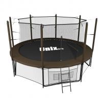 Батут Unix line 12 ft Black&Brown (inside)