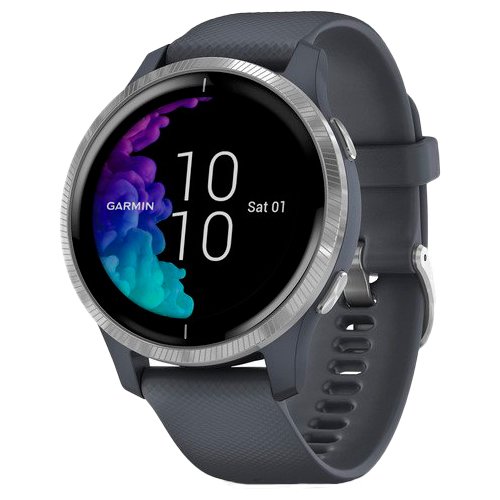 Часы для спорта Garmin Venu Silver Granite Blue