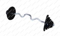 3-ШТР-82,5-26 Штанга ProfiGym EZ-образная, 82.5кг, обрезиненные диски