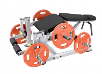 Сгибание ног лежа на свободных весах Steelflex PLLC