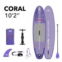 Sup-доска надувная с веслом Aqua Marina Coral (Night Fade) 10'2" S23