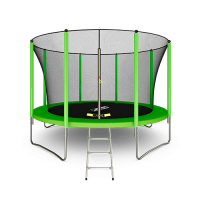 Батут Arland 14ft с внутренней страховочной сеткой и лестницей (Light green)