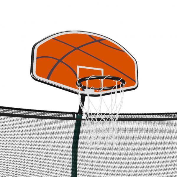 Батут Unix line Supreme Game 12 ft + Basketball (green)