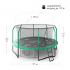 Батут Unixline Supreme Game 14 ft (green)