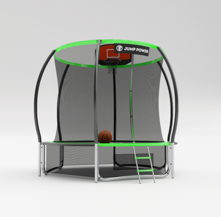 Батут Jump Power 8 ft Pro Inside Basket Green