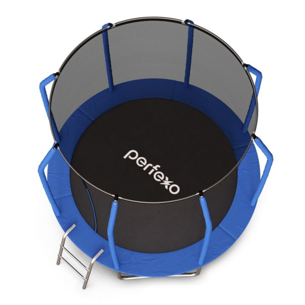 Батут Perfexo, 12FT, 366 см с внутренней сеткой и лестницей