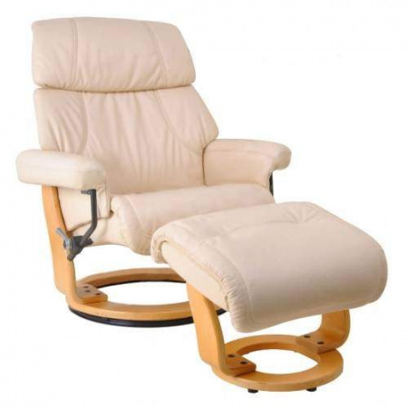 Массажное кресло Recliner Relax Piabora 7511W кремовый