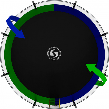 Батут Swollen Prime Black 12 FT