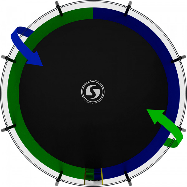 Батут Swollen Prime Black 12 FT