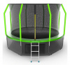 Батут с внутренней сеткой Evo Jump Cosmo 12ft (Green) + нижняя сеть