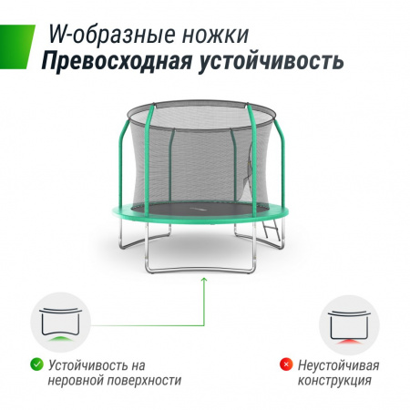Батут Unix Line Supreme Basic 8 ft (green)