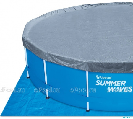 Каркасный бассейн Summer Waves круглый 365х132 см (лестница+тент), P2001252Z